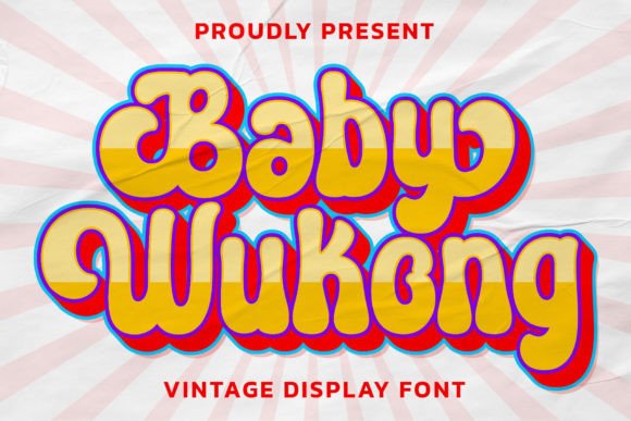 Baby Wukong Font: Retro Branding for Small Business