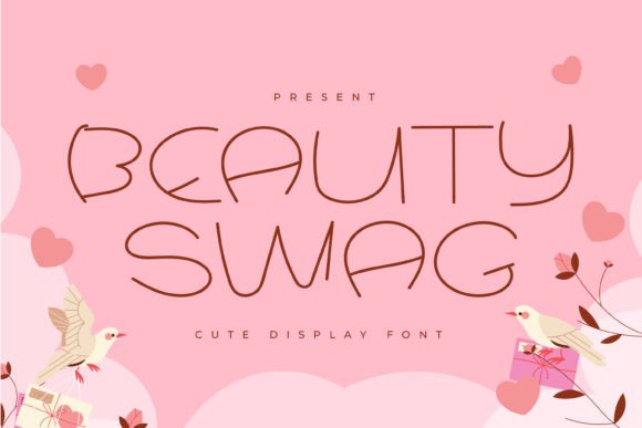 Beauty Swag Font: Playful Typography for Craft Projects