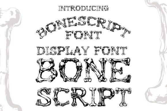 Bonescript Font: A Skeleton Typeface for Makers