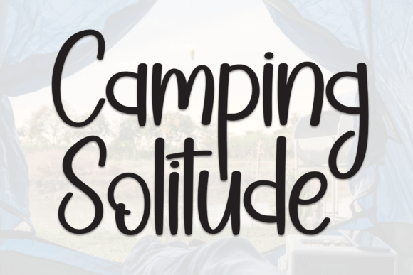 Camping Solitude Font: A Handwritten Display Typeface for Branding