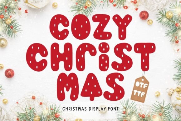 Cozy Christmas Font: A Retro Display Typeface Review
