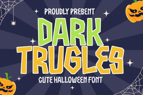 Dark Trugles Font: Testing an Eerie Display Typeface