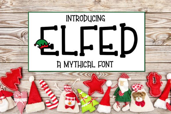 Elfed Font: Whimsical Display Typography for Holiday Editorial Design