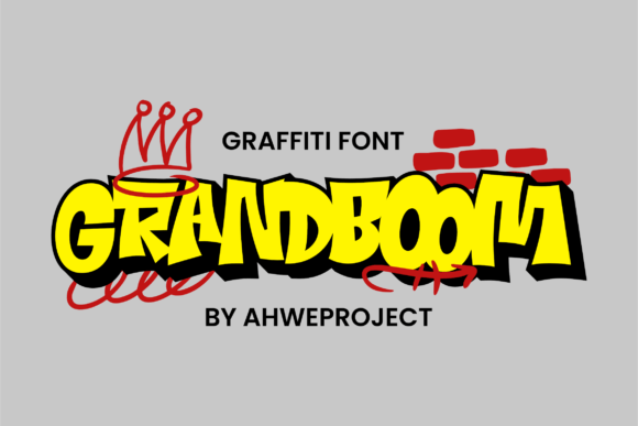 Grandboom Font: Bold Graffiti Style for Branding