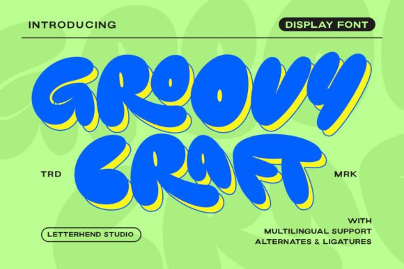 Groovy Craft Font: Retro Bubble Letters for Makers