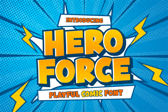 Hero Force Font Review: A Playful Typeface for Kids' Branding