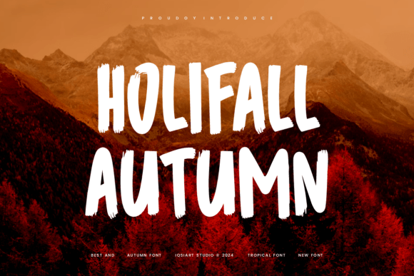 Holifall Autumn Font: Bold Display Type for Seasonal Campaigns