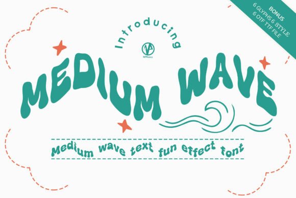 Medium Wave Font: Retro Branding for Small Business
