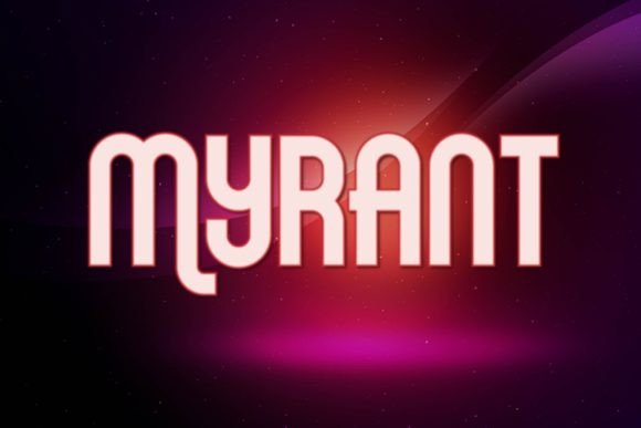 Myrant Font: A Gothic Display Typeface for Makers