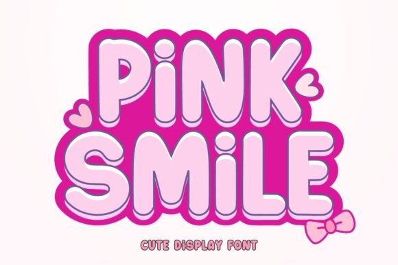 Pink Smile Font: Bold Branding for Small Business
