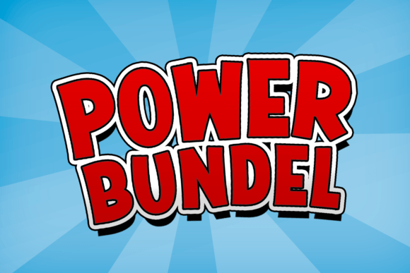 Power Bundel Font: Energetic Display Type for Crafts