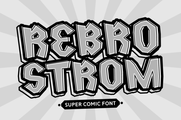 Rebro Strom Font: Bold Graffiti Style for Digital Ads