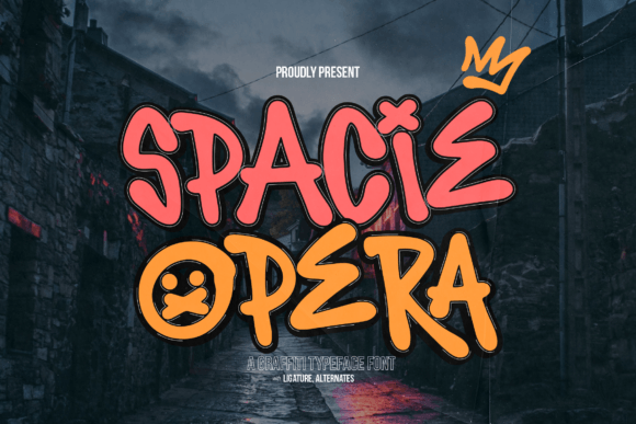 Spacie Opera Font: Bold Graffiti Style for Campaigns