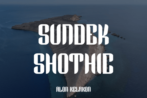 Sundek Shothic Font: Bold Display Type for Makers