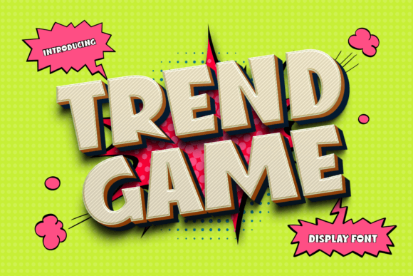Trend Game Font: Playful Display Type for Business Branding