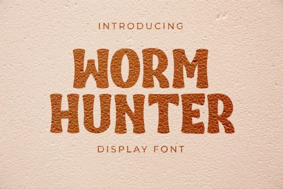 Worm Hunter Font: Bold Display Type for Branding