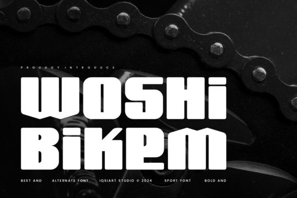 Woshi Bikem Font Review: Bold Energy for Sports Branding