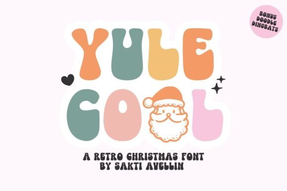 Yule Cool Font: Retro Holiday Charm for Makers